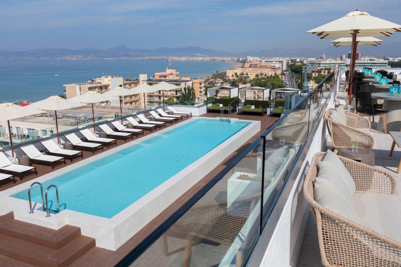 فندق هوتل أيرون بارك بلايا ذي بالما المظهر الخارجي الصورة Rooftop pool at the hotel